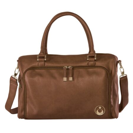 Isoki Double Zip Satchel Redwood Chestnut
