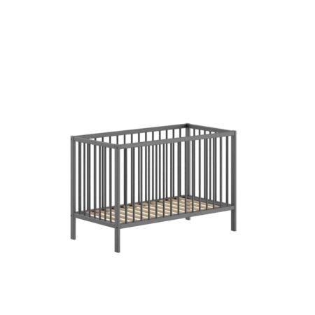 Jaxx - Dino Babybed 60X120 Antraciet (Lattenbodem Inbegrepen)