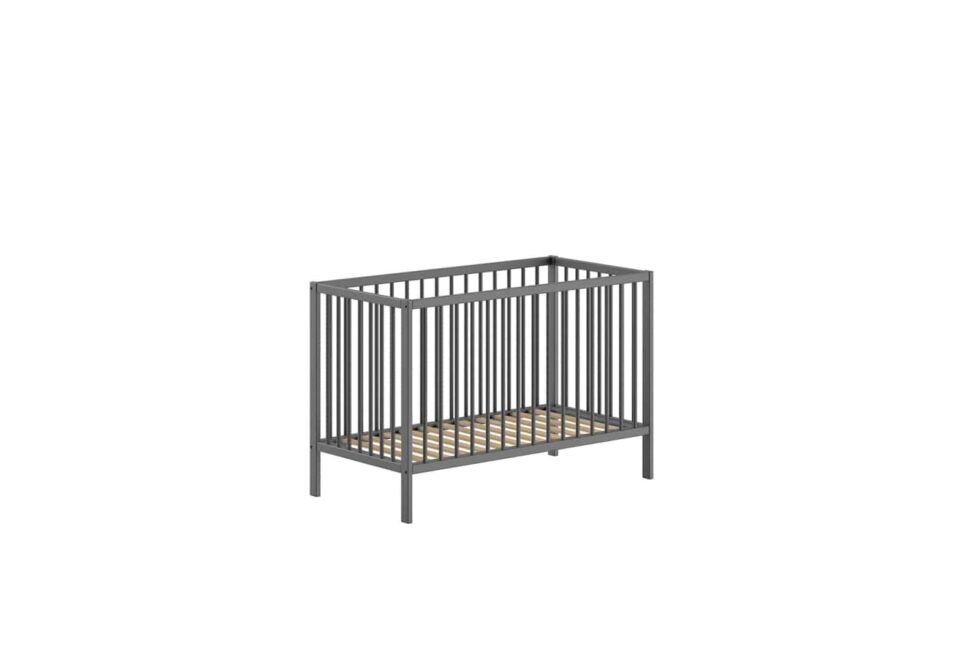 Jaxx - Dino Babybed 60X120 Antraciet (Lattenbodem Inbegrepen)