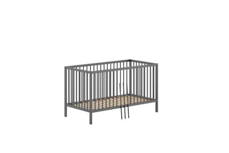 Jaxx - Dino Babybed 70X140 Antraciet (Lattenbodem Inbegrepen)
