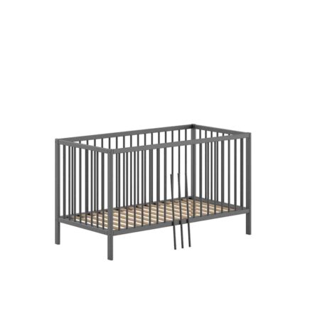 Jaxx - Dino Babybed 70X140 Antraciet (Lattenbodem Inbegrepen)
