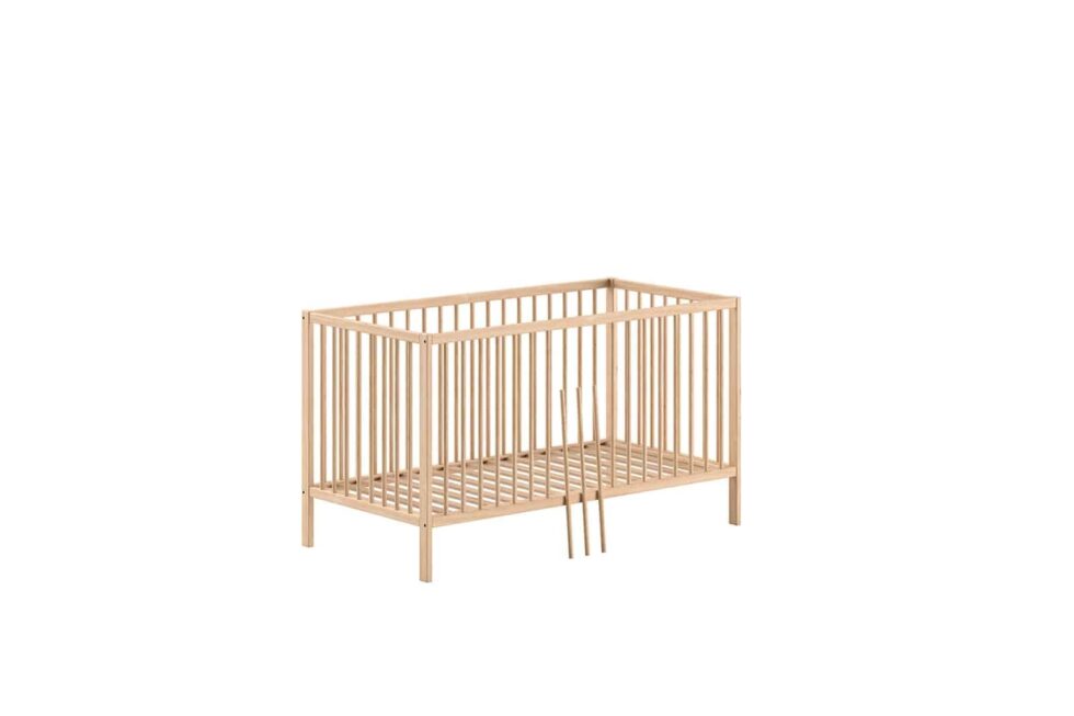 Jaxx - Dino Babybed 70X140 Natuur (Lattenbodem Inbegrepen)