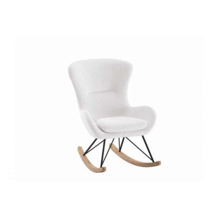 Jaxx - Rocky Schommelstoel Boucle Wit