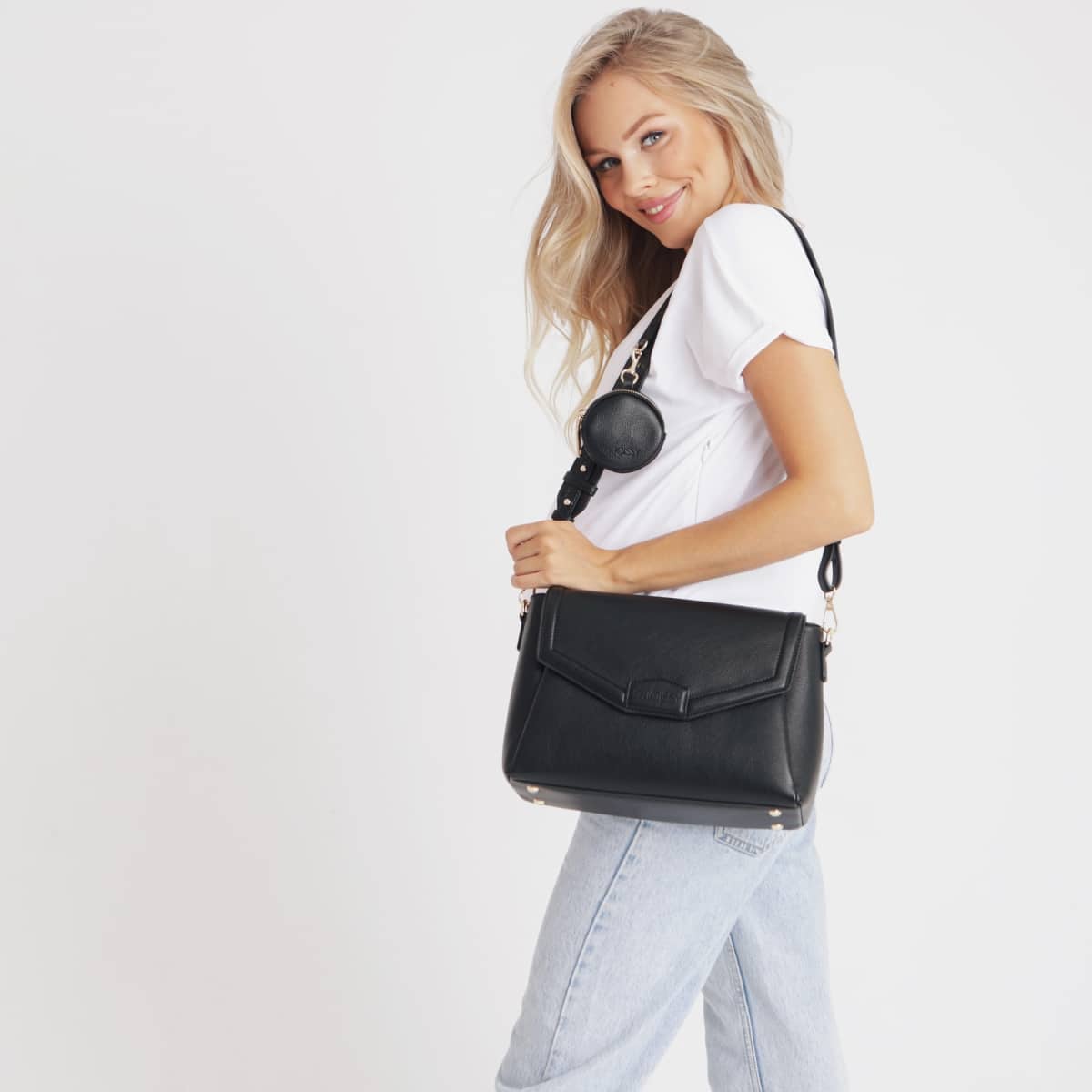 Joissy - Crossbody and stroller organizer 2in1 MIDI - black