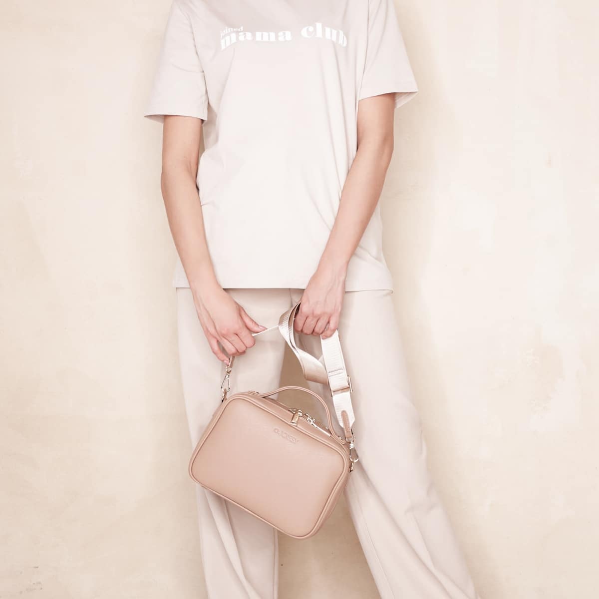 Joissy - Crossbody and stroller organizer 2in1 VERA - blush beige