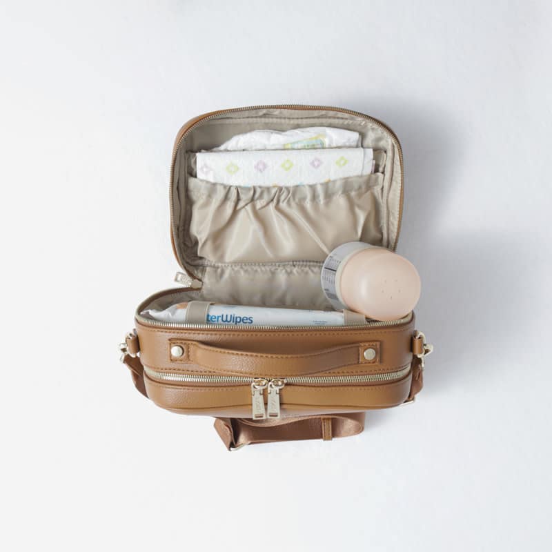 Joissy - Crossbody and stroller organizer 2in1 VERA - caramel