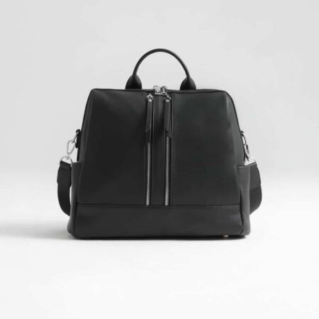 Joissy - Diaper bag and backpack 2in1 MINI - black/silver