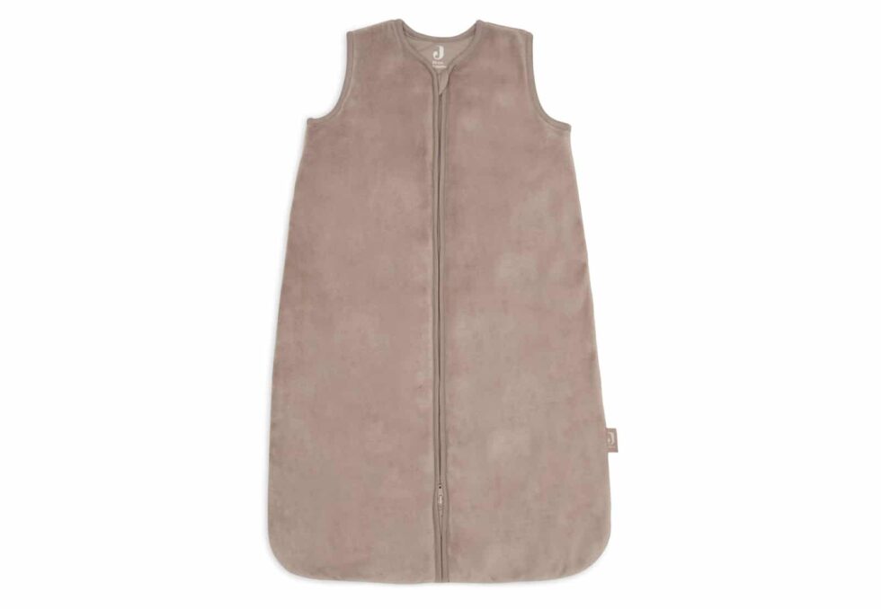 Jollein - Baby Slaapzak Mouwloos 90cm Velvet - Milky Coffee