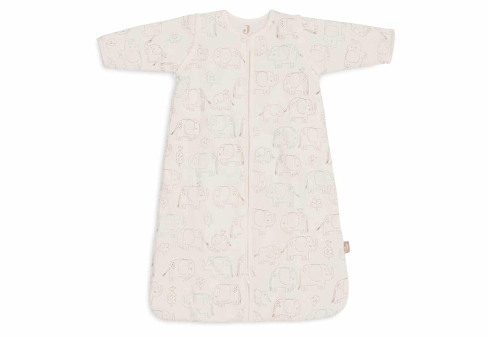Jollein - Baby Slaapzak met Afritsbare Mouw 110cm - Elephant Tales