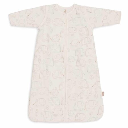 Jollein - Baby Slaapzak met Afritsbare Mouw 90cm - Elephant Tales