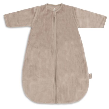 Jollein - Baby Slaapzak met Afritsbare Mouw Rond 60cm Velvet - Milky Coffee
