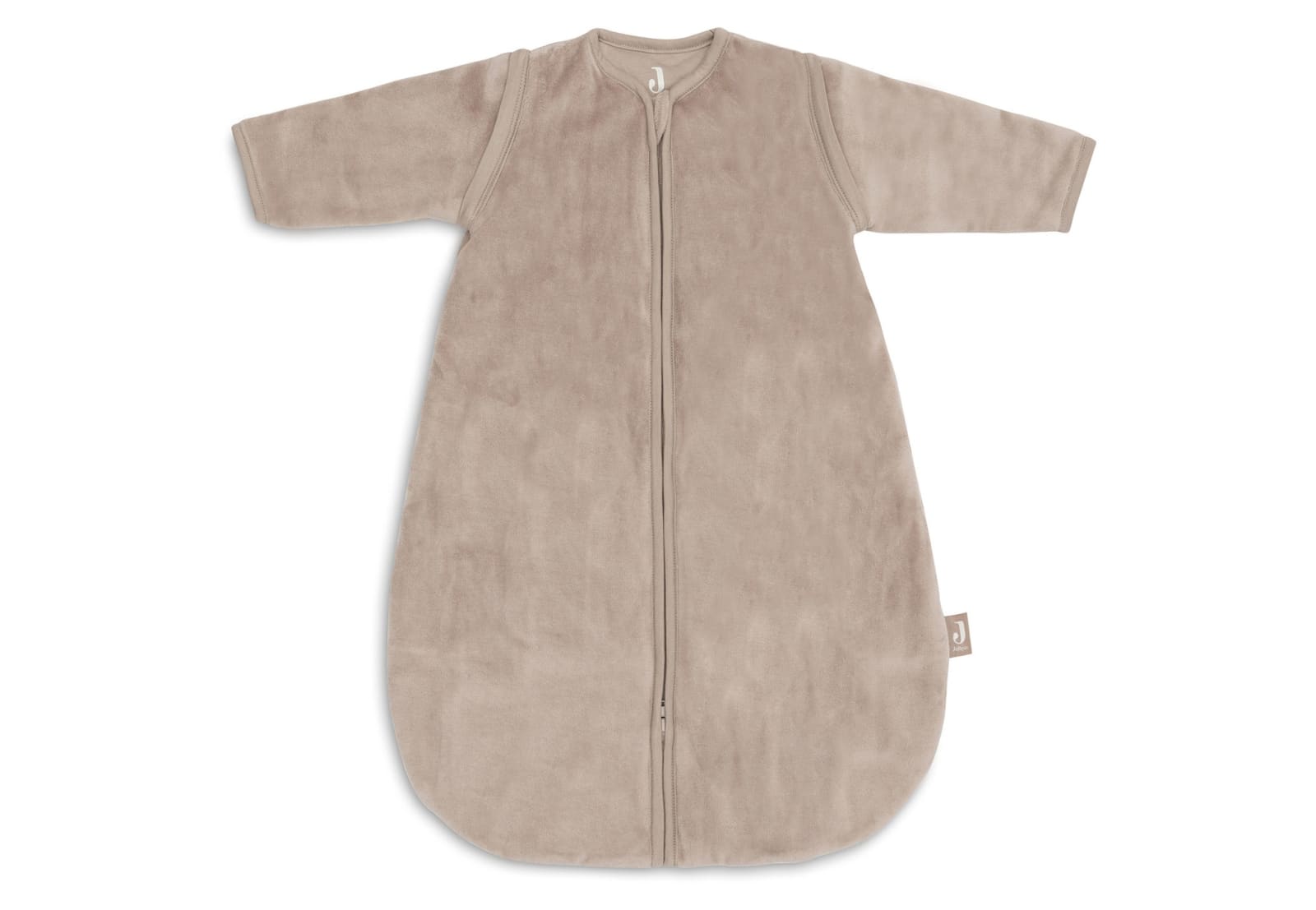 Jollein - Baby Slaapzak met Afritsbare Mouw Rond 60cm Velvet - Milky Coffee