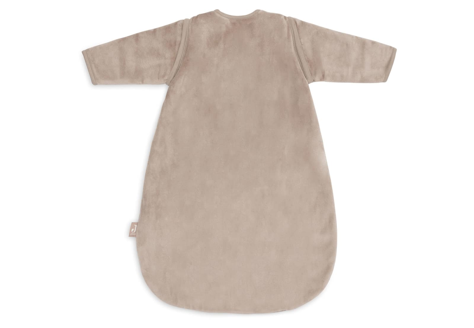Jollein - Baby Slaapzak met Afritsbare Mouw Rond 60cm Velvet - Milky Coffee