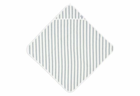 Jollein - Badcape 75x75cm Stripe Terry Sea Green GOTS