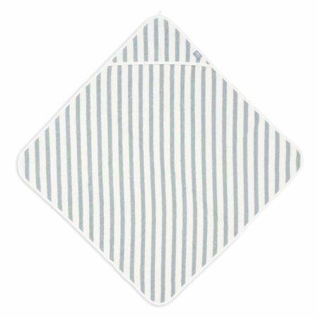 Jollein - Badcape 75x75cm Stripe Terry Sea Green GOTS