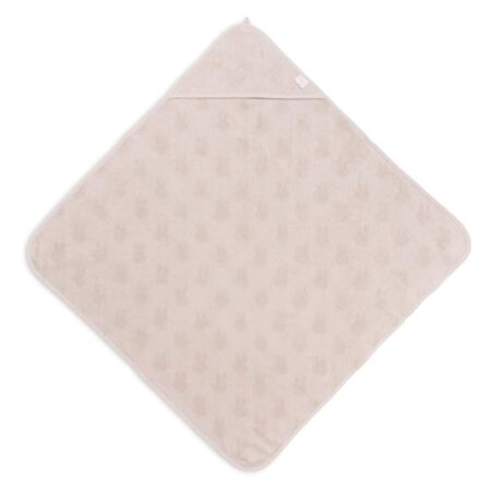 Jollein - Badcape Badstof 75x75cm Miffy Jacquard Nougat