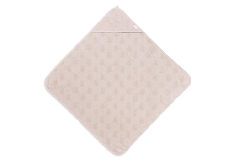Jollein - Badcape Badstof 75x75cm Miffy Jacquard Nougat