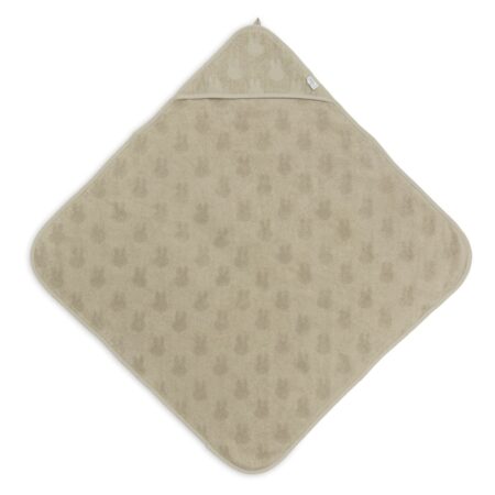 Jollein - Badcape Badstof 75x75cm Miffy Jacquard Olive Green