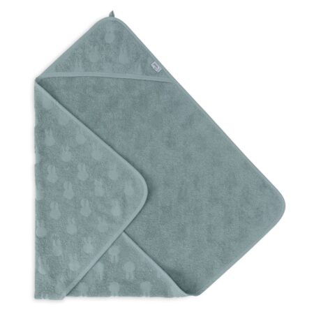 Jollein - Badcape Badstof 75x75cm Miffy Jacquard Sea Green