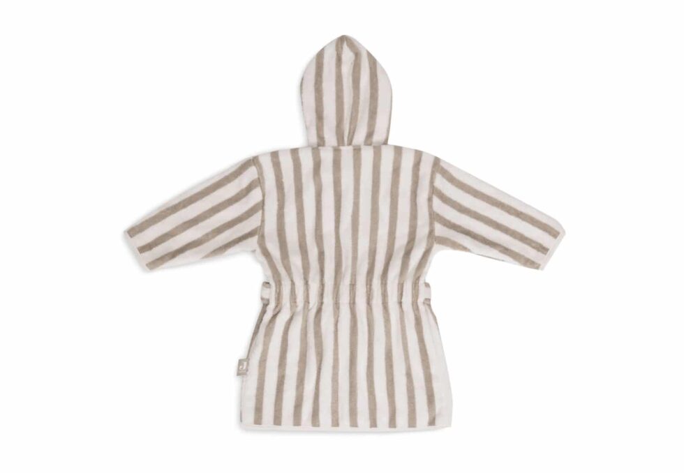 Jollein - Badjas 3-4 year Stripe Terry Olive Green GOTS