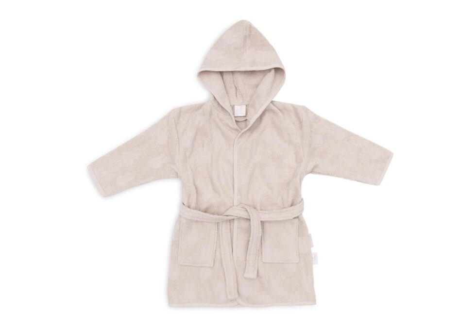 Jollein - Badjas Badstof 1-2 jaar Miffy Jacquard Nougat
