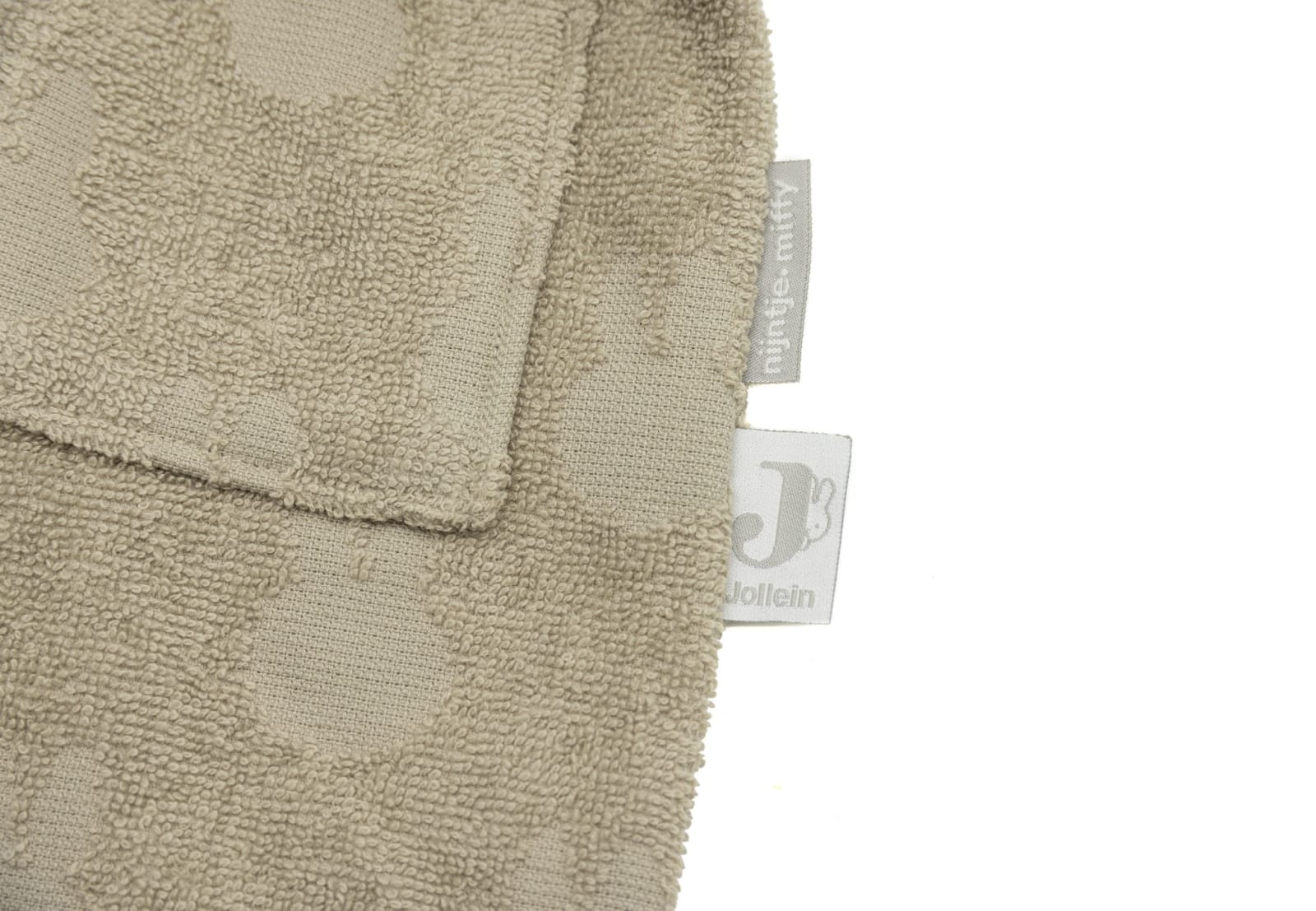 Jollein - Badjas Badstof 1-2 jaar Miffy Jacquard Olive Green