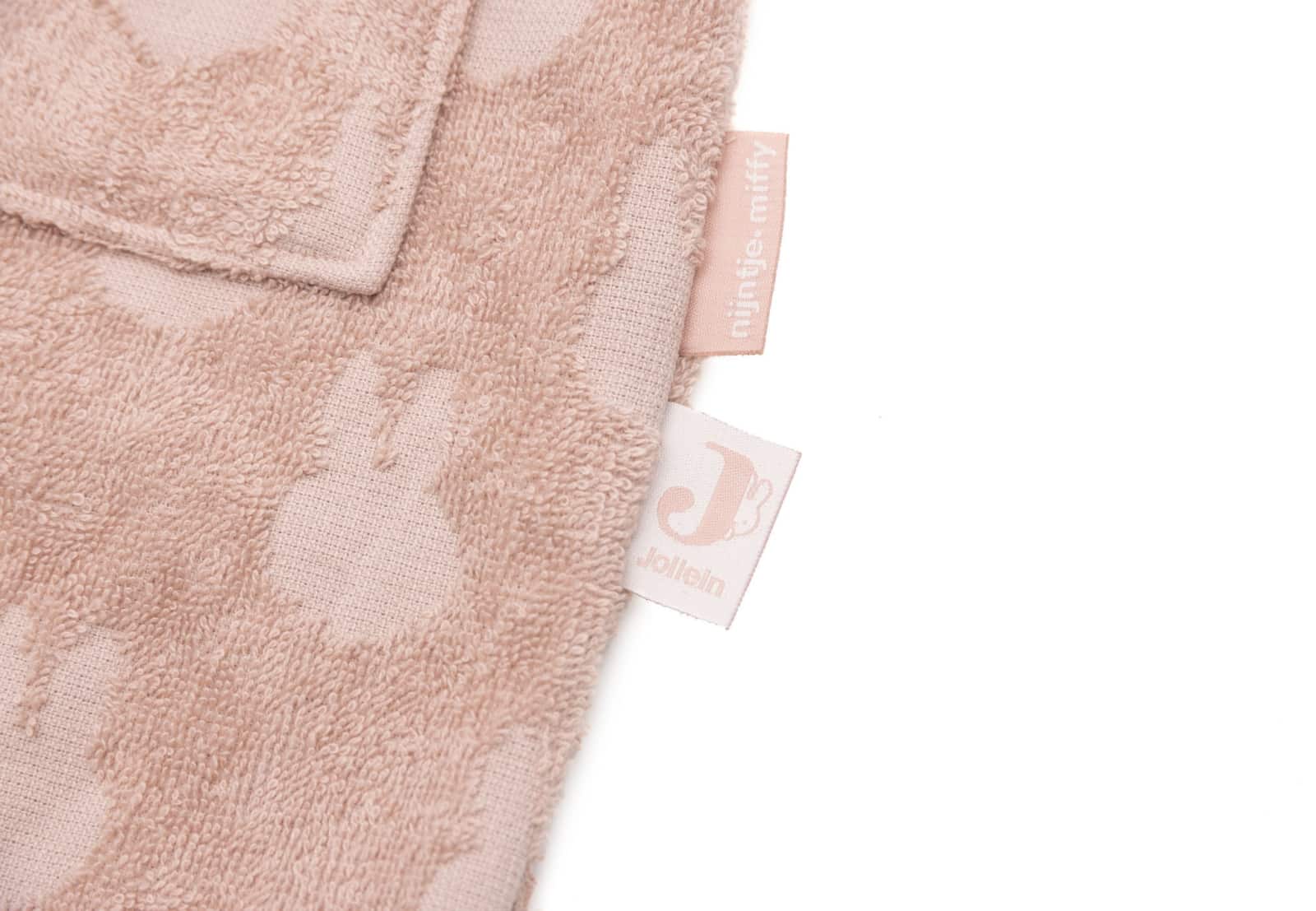 Jollein - Badjas Badstof 1-2 jaar Miffy Jacquard Wild Rose