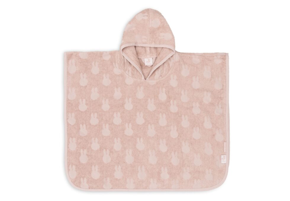 Jollein - Badponcho Badstof Miffy Jacquard Wild Rose