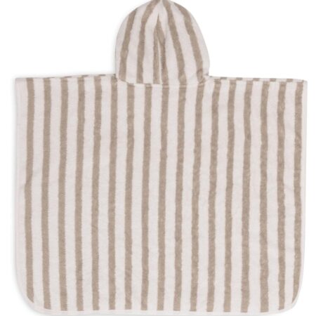Jollein - Badponcho Stripe Terry Olive Green GOTS