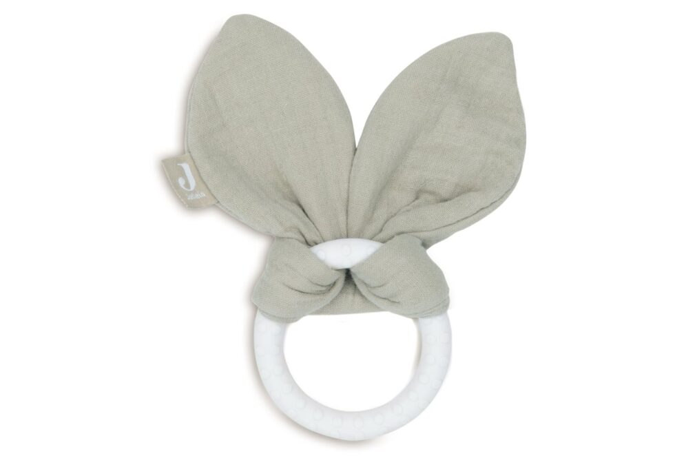 Jollein - Bijtring Siliconen Bunny Ears Olive Green