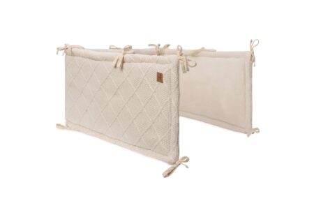 Jollein - Boxbumper 180x30cm Check Knit Oatmeal