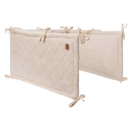 Jollein - Boxbumper 180x30cm Check Knit Oatmeal