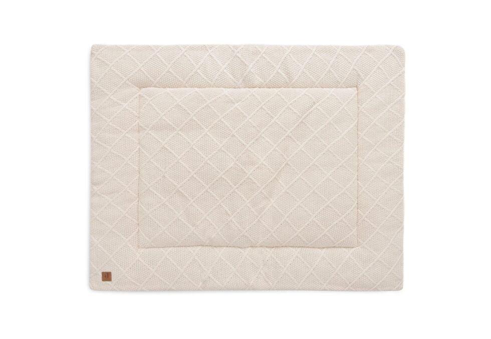 Jollein - Boxkleed 75x95cm Check Knit Oatmeal