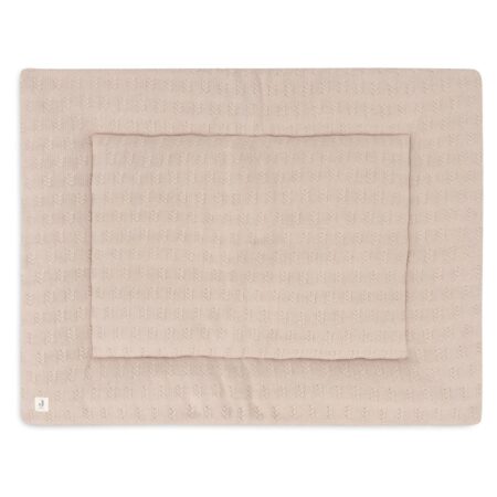 Jollein - Boxkleed 75x95cm Grain Knit Wild Rose
