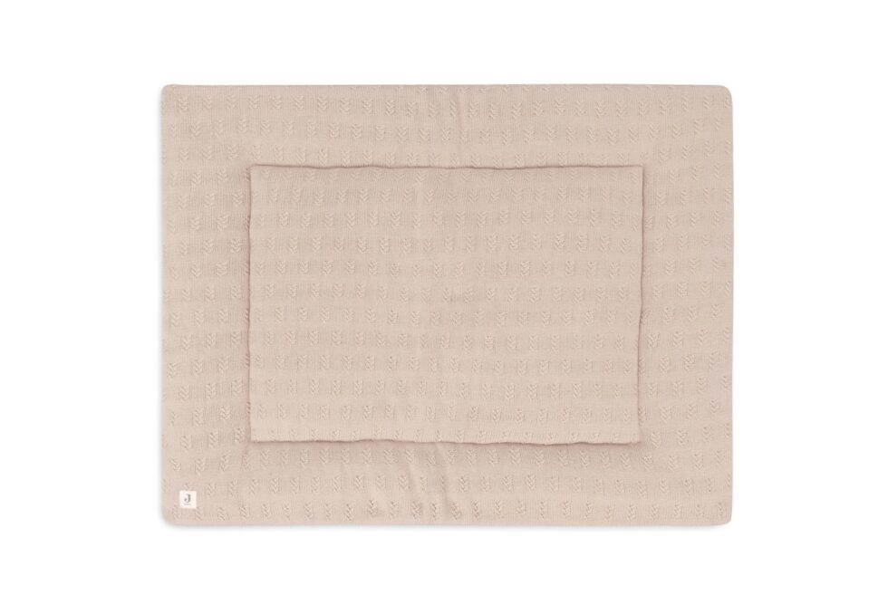 Jollein - Boxkleed 75x95cm Grain Knit Wild Rose