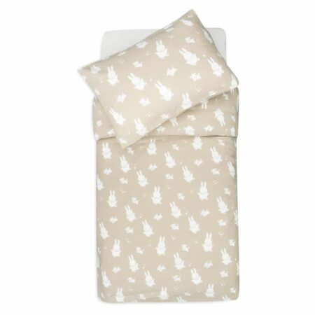 Jollein - Dekbedovertrek met sloop 100x140cm Miffy&Snuffy Olive Green