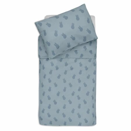Jollein - Dekbedovertrek met sloop 100x140cm Miffy Shadow Sea Green