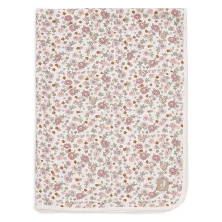 Jollein - Deken Wieg Jersey 75x100cm Retro Flowers
