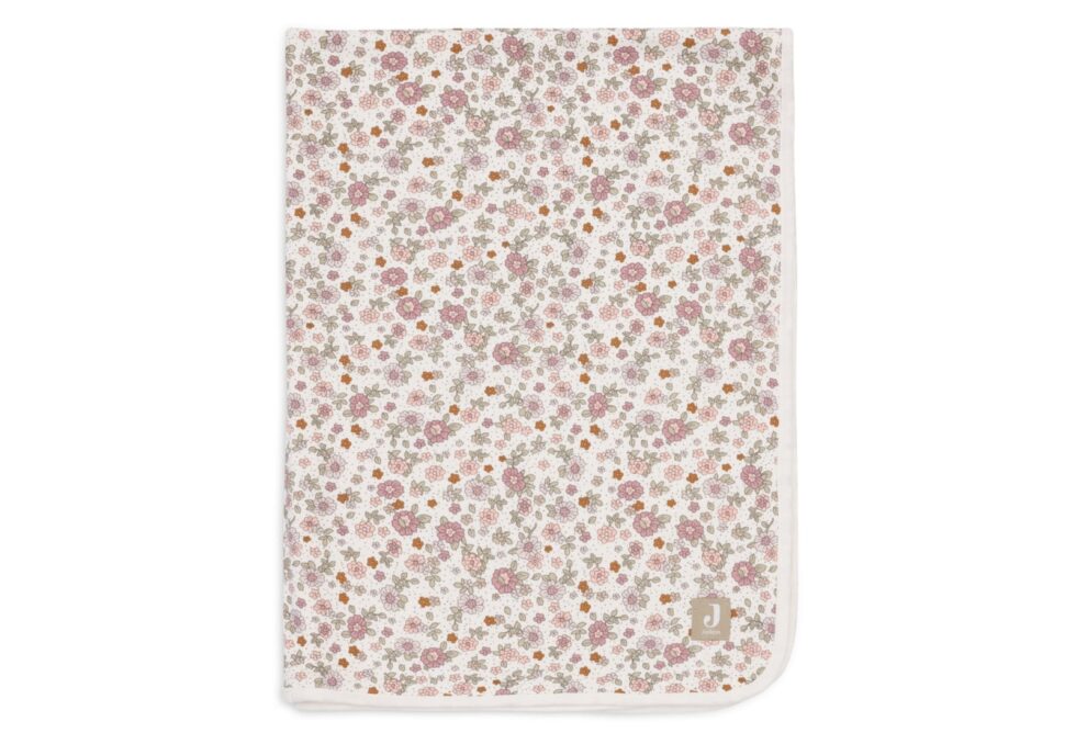 Jollein - Deken Wieg Jersey 75x100cm Retro Flowers