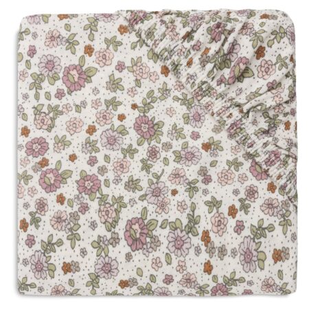 Jollein - Hoeslaken Jersey 40/50x80/90cm Retro Flowers