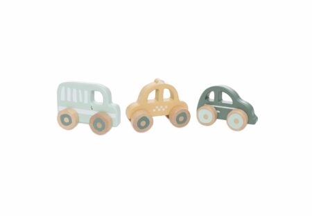Jollein - Houten Auto Op Wielen (3pack)