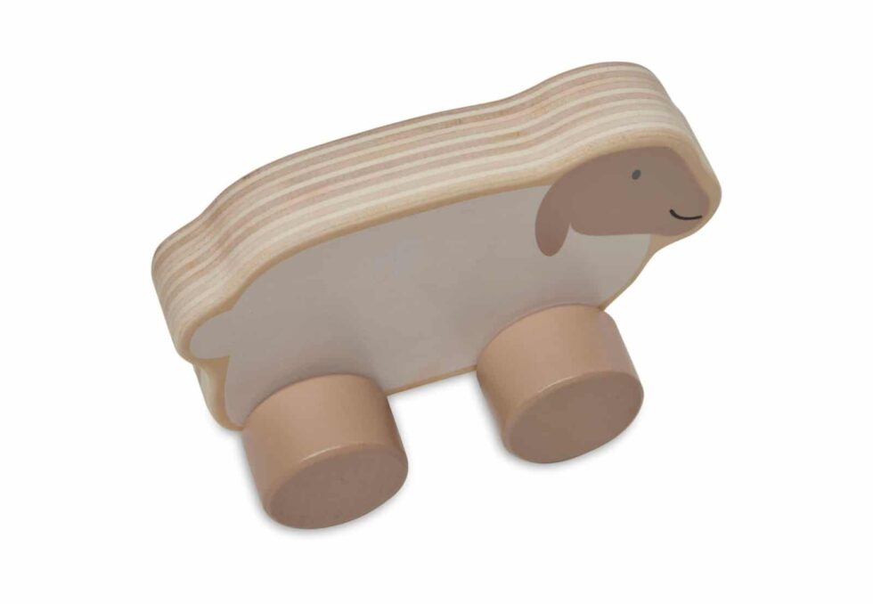 Jollein - Houten speelgoedauto Farm Lamb