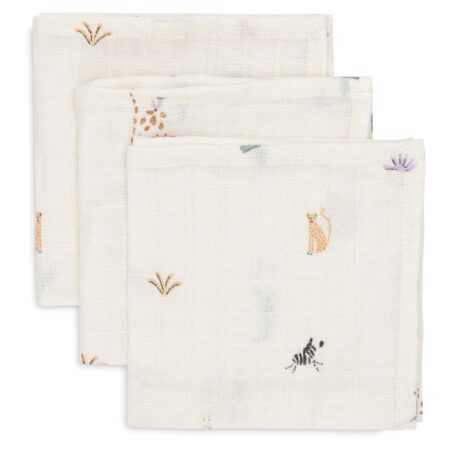Jollein - Hydrofiel Monddoekje 31x31cm Jungle Jambo (3pack)