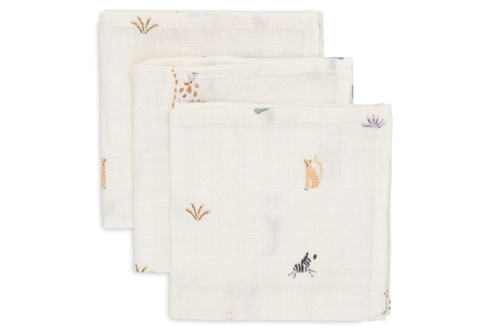 Jollein - Hydrofiel Monddoekje 31x31cm Jungle Jambo (3pack)