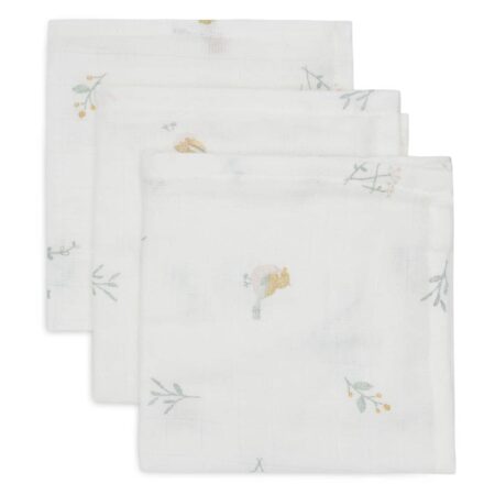 Jollein - Hydrofiel Monddoekje 31x31cm Lovely Birds (3pack)