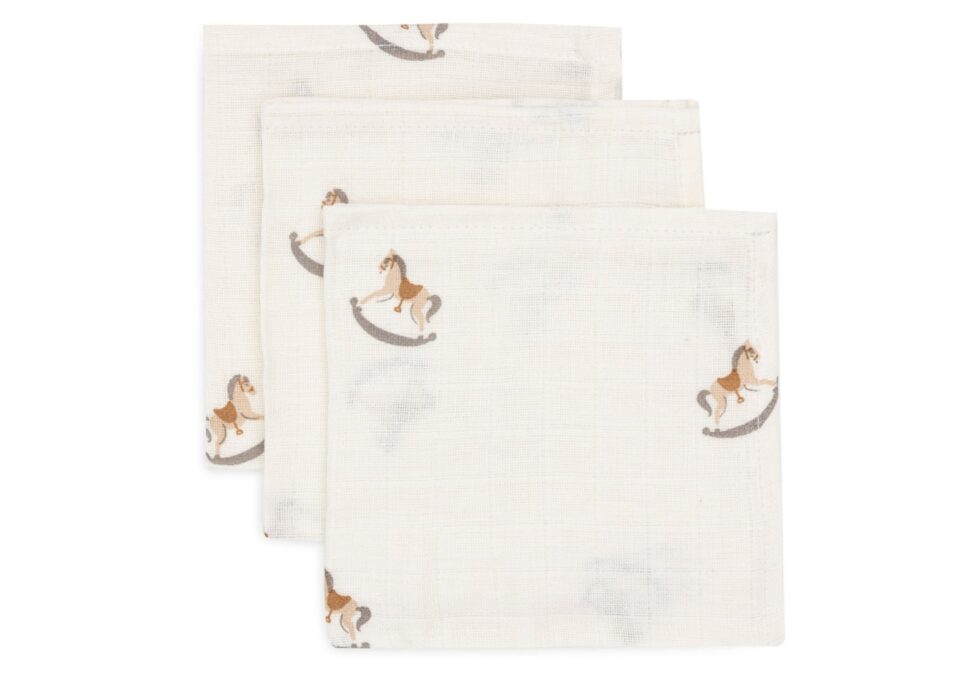 Jollein - Hydrofiel Monddoekje 31x31cm Nostalgic Ride (3pack)