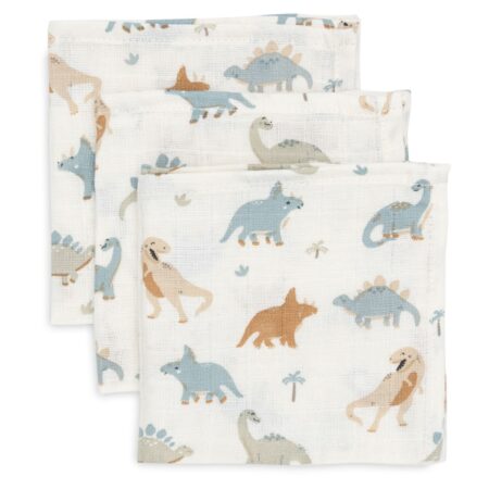 Jollein - Hydrofiel Monddoekje 31x31cm Roarsome (3pack)