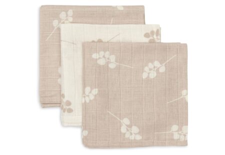 Jollein - Hydrofiel Monddoekje 31x31cm Twig Wild Rose (3pack)
