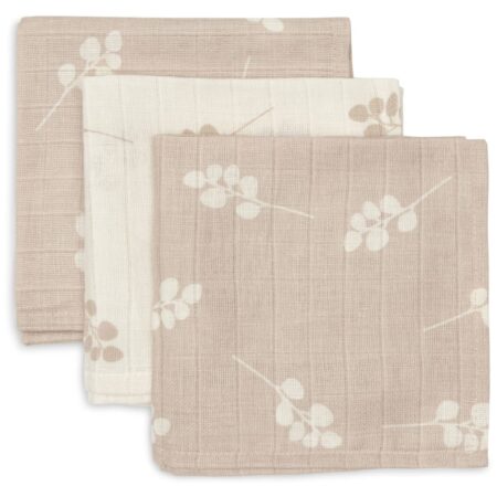 Jollein - Hydrofiel Monddoekje 31x31cm Twig Wild Rose (3pack)