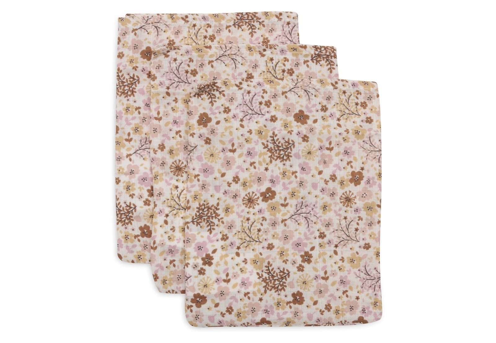 Jollein - Hydrofiel Washandje 15x20cm - Flower Fairies - 3 Stuks